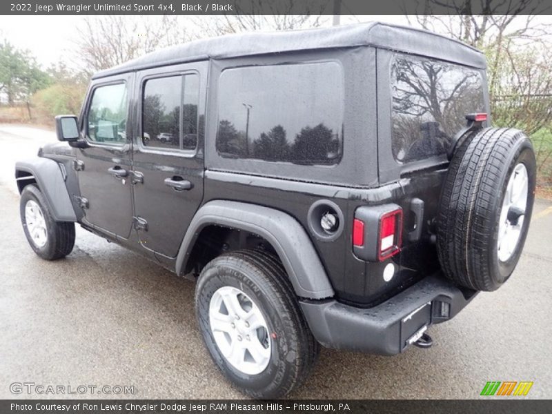 Black / Black 2022 Jeep Wrangler Unlimited Sport 4x4