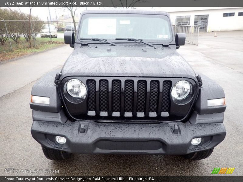 Black / Black 2022 Jeep Wrangler Unlimited Sport 4x4