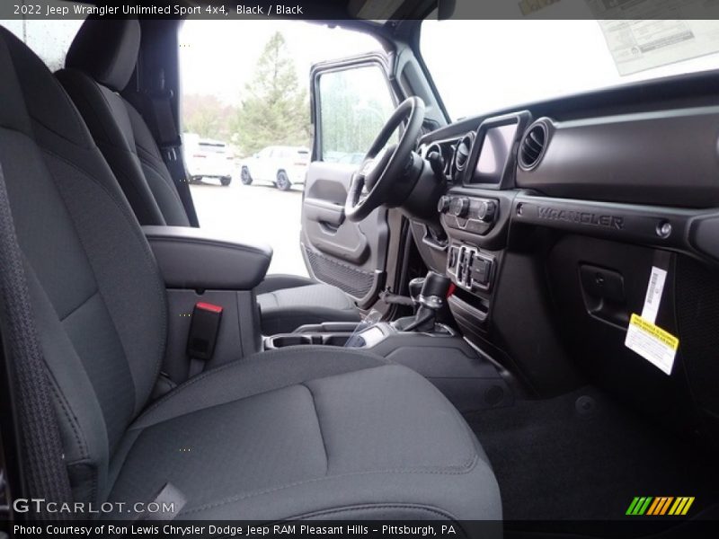 Black / Black 2022 Jeep Wrangler Unlimited Sport 4x4
