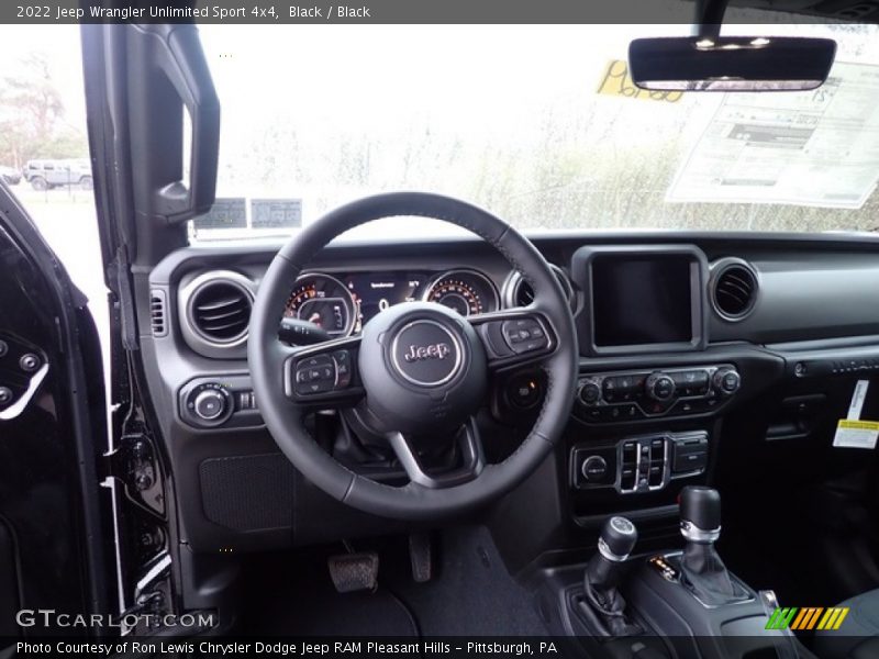 Black / Black 2022 Jeep Wrangler Unlimited Sport 4x4