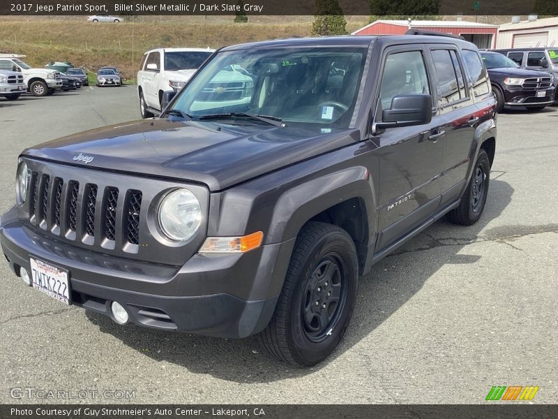 Billet Silver Metallic / Dark Slate Gray 2017 Jeep Patriot Sport