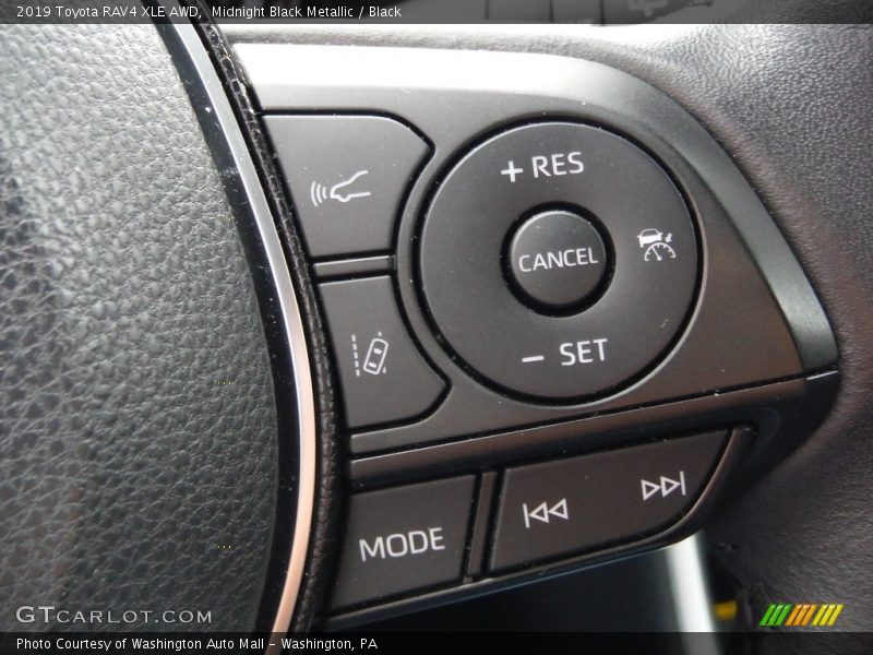 Midnight Black Metallic / Black 2019 Toyota RAV4 XLE AWD