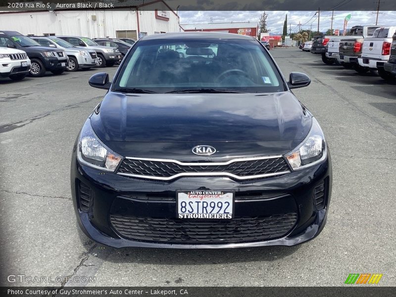 Aurora Black / Black 2020 Kia Rio S