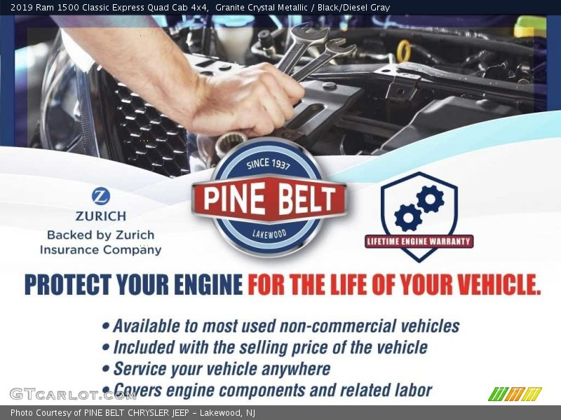 Granite Crystal Metallic / Black/Diesel Gray 2019 Ram 1500 Classic Express Quad Cab 4x4