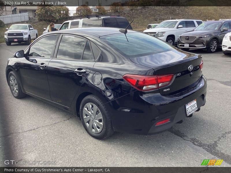 Aurora Black / Black 2020 Kia Rio S