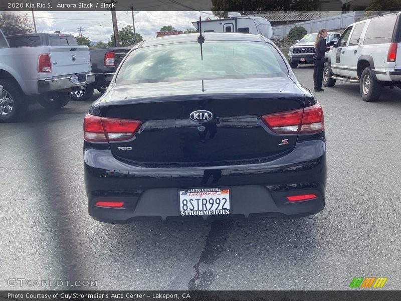 Aurora Black / Black 2020 Kia Rio S