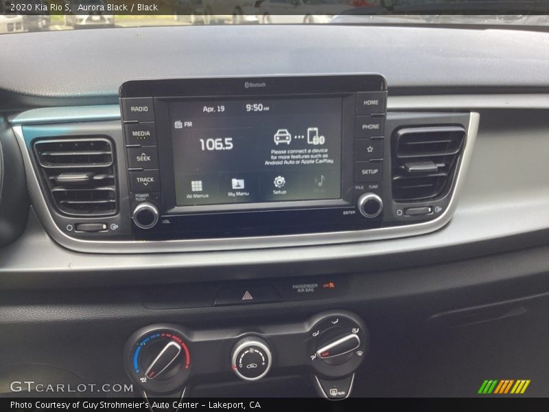 Aurora Black / Black 2020 Kia Rio S