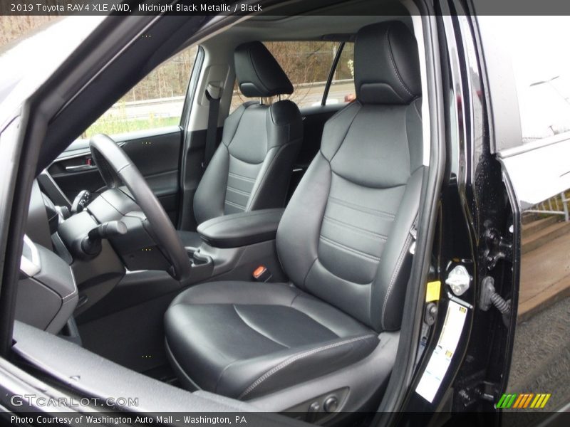 Midnight Black Metallic / Black 2019 Toyota RAV4 XLE AWD