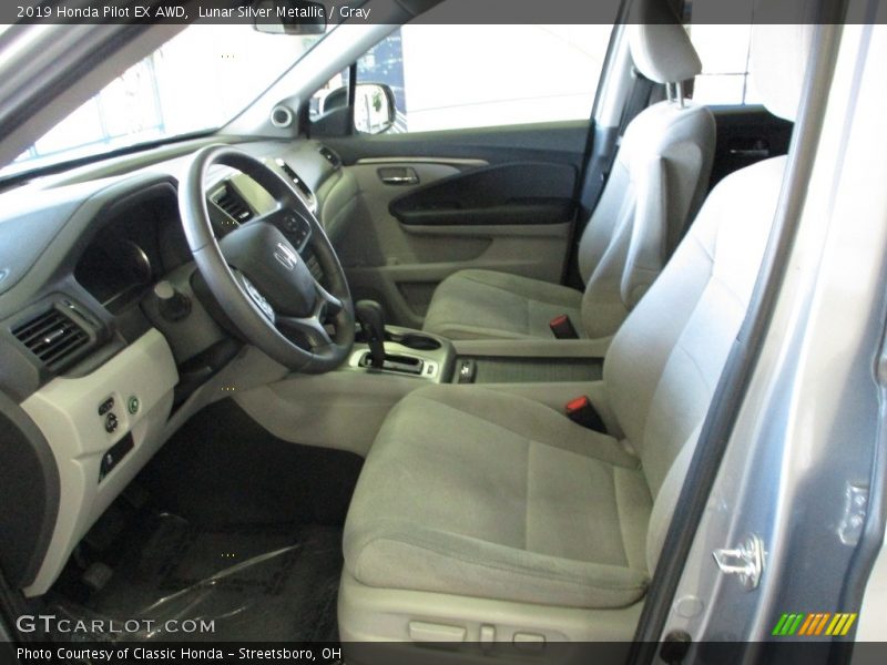 Lunar Silver Metallic / Gray 2019 Honda Pilot EX AWD