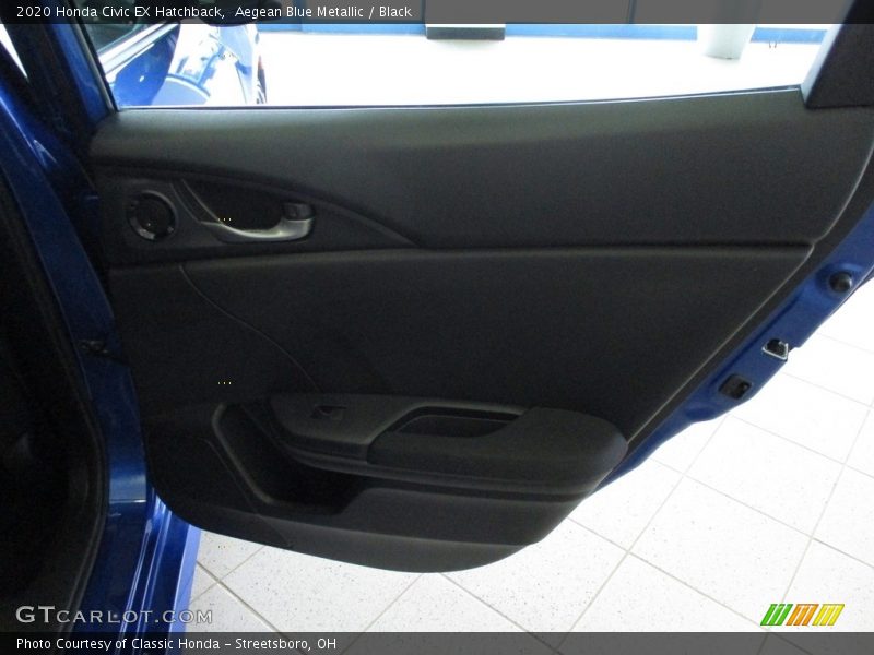Aegean Blue Metallic / Black 2020 Honda Civic EX Hatchback