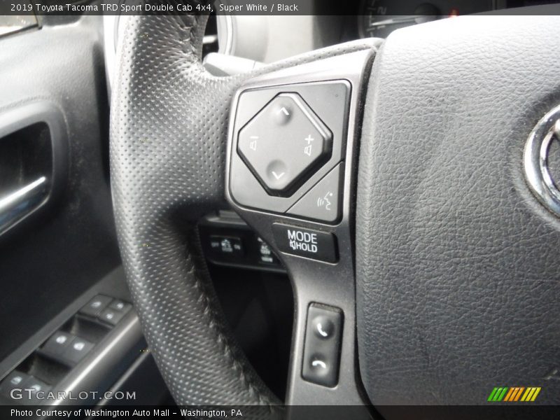 Super White / Black 2019 Toyota Tacoma TRD Sport Double Cab 4x4
