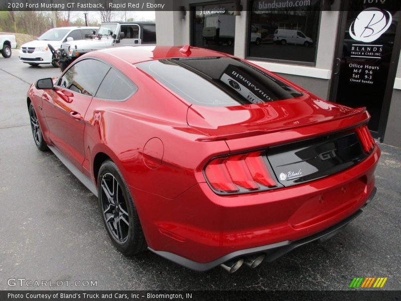 Rapid Red / Ebony 2020 Ford Mustang GT Fastback