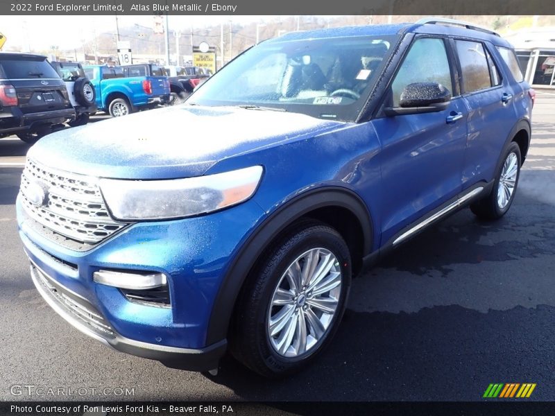 Atlas Blue Metallic / Ebony 2022 Ford Explorer Limited