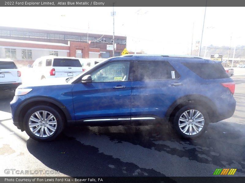 Atlas Blue Metallic / Ebony 2022 Ford Explorer Limited