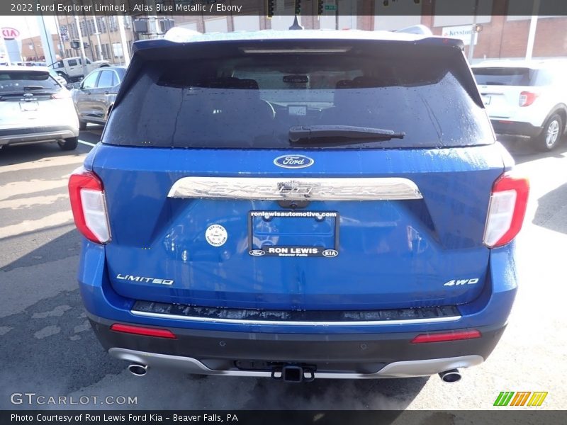 Atlas Blue Metallic / Ebony 2022 Ford Explorer Limited