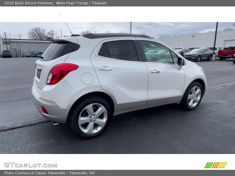 White Pearl Tricoat / Titanium 2016 Buick Encore Premium