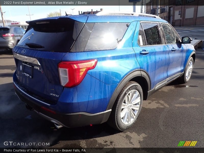 Atlas Blue Metallic / Ebony 2022 Ford Explorer Limited