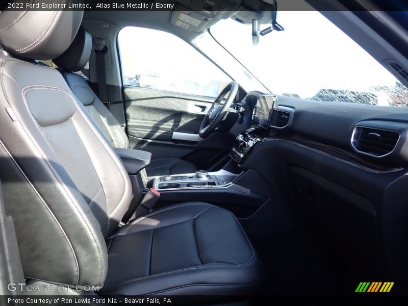 Atlas Blue Metallic / Ebony 2022 Ford Explorer Limited