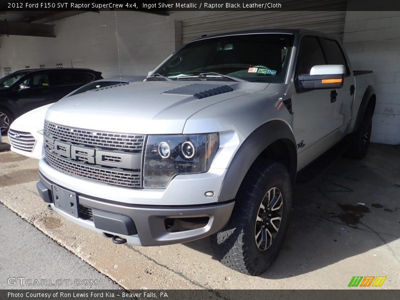 Ingot Silver Metallic / Raptor Black Leather/Cloth 2012 Ford F150 SVT Raptor SuperCrew 4x4