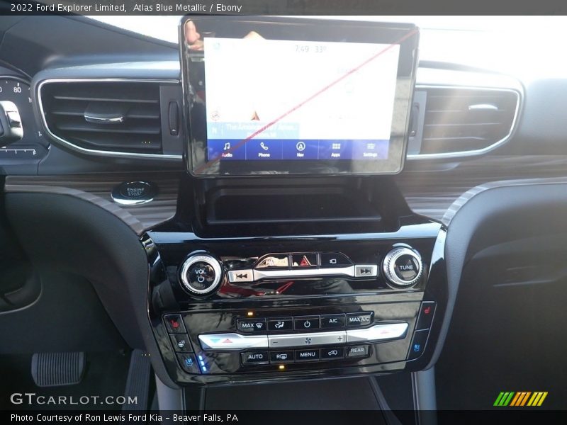 Atlas Blue Metallic / Ebony 2022 Ford Explorer Limited