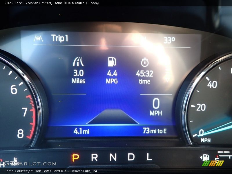  2022 Explorer Limited Limited Gauges
