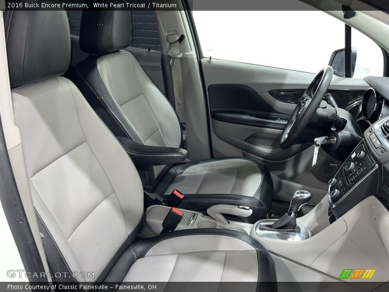 White Pearl Tricoat / Titanium 2016 Buick Encore Premium