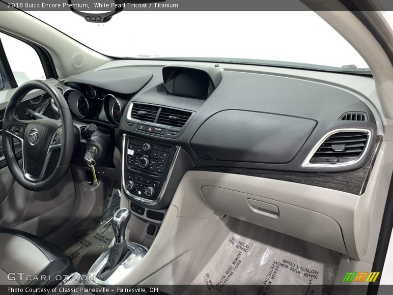 White Pearl Tricoat / Titanium 2016 Buick Encore Premium