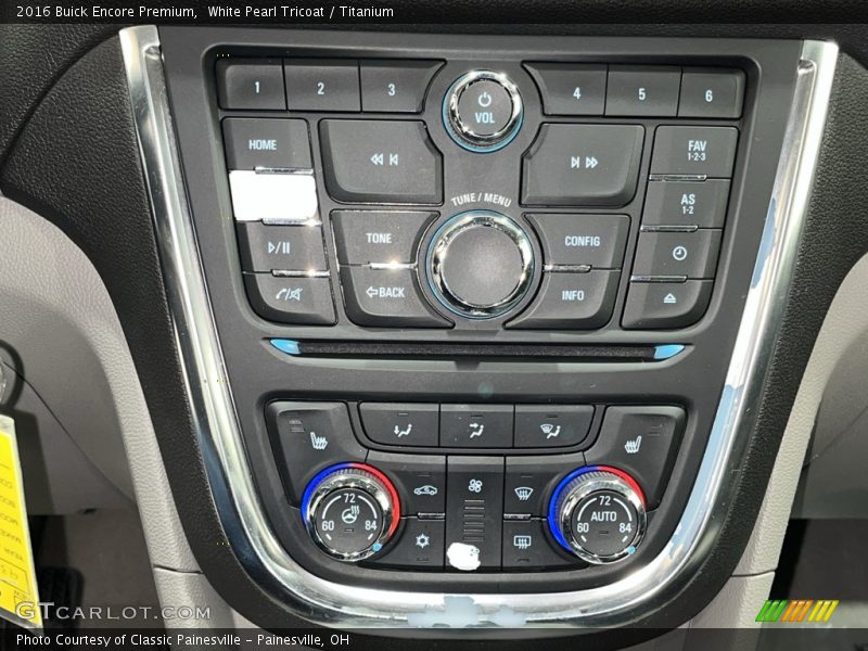 Controls of 2016 Encore Premium