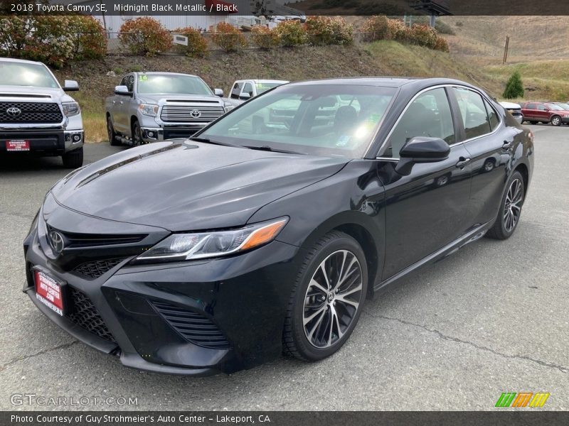 Midnight Black Metallic / Black 2018 Toyota Camry SE