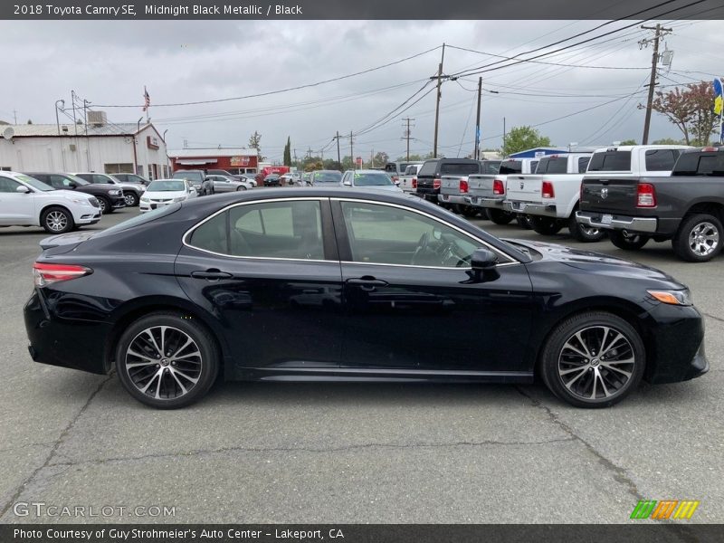 Midnight Black Metallic / Black 2018 Toyota Camry SE