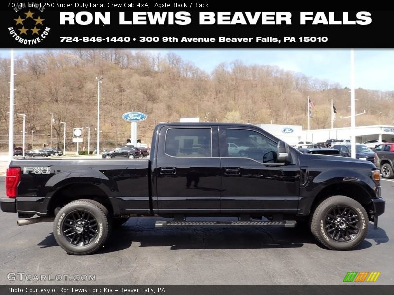 Agate Black / Black 2021 Ford F250 Super Duty Lariat Crew Cab 4x4