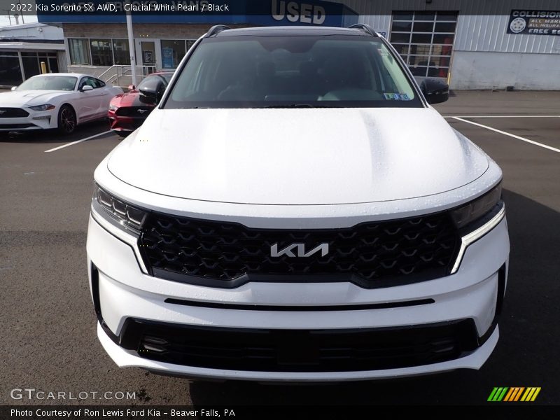 Glacial White Pearl / Black 2022 Kia Sorento SX AWD
