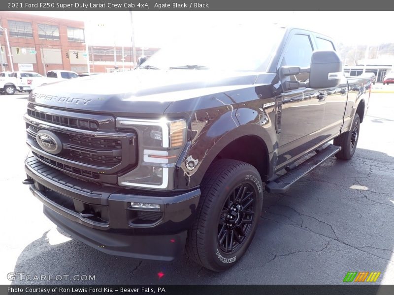 Agate Black / Black 2021 Ford F250 Super Duty Lariat Crew Cab 4x4