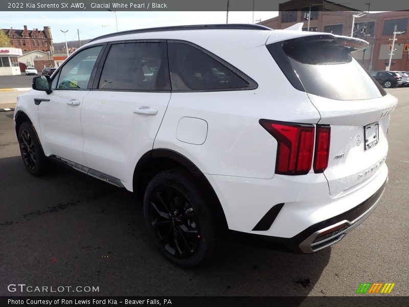 Glacial White Pearl / Black 2022 Kia Sorento SX AWD