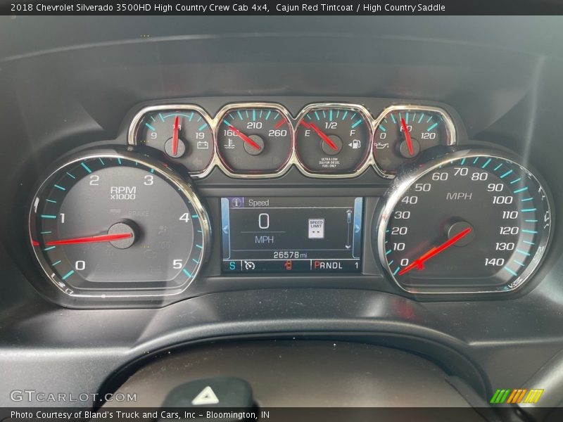 Cajun Red Tintcoat / High Country Saddle 2018 Chevrolet Silverado 3500HD High Country Crew Cab 4x4