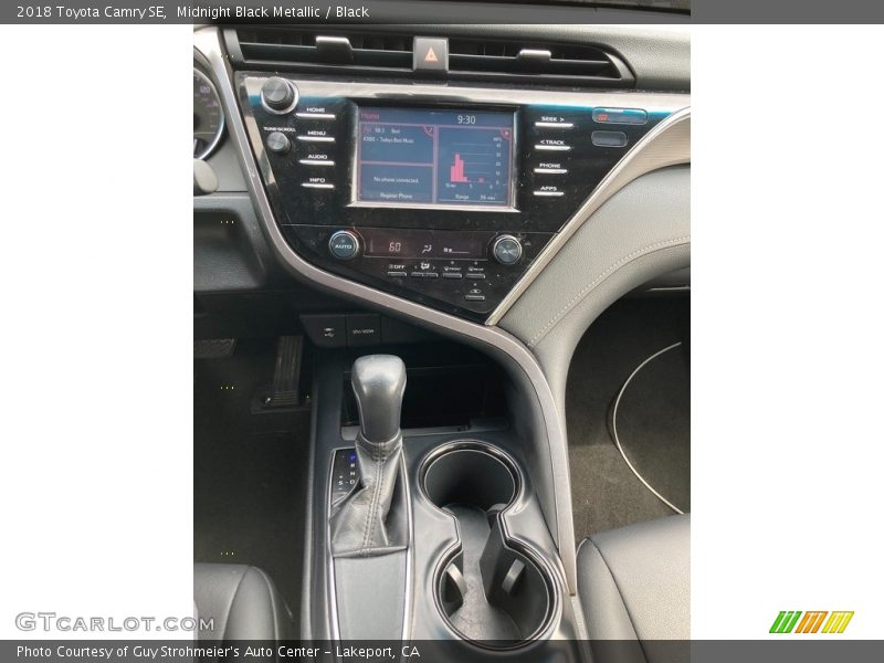 Midnight Black Metallic / Black 2018 Toyota Camry SE