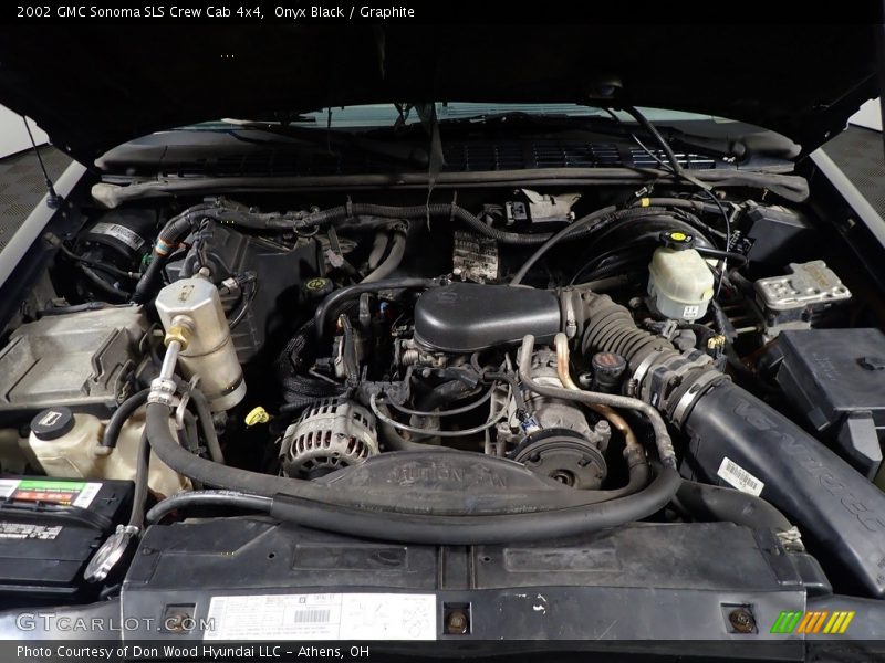 Onyx Black / Graphite 2002 GMC Sonoma SLS Crew Cab 4x4
