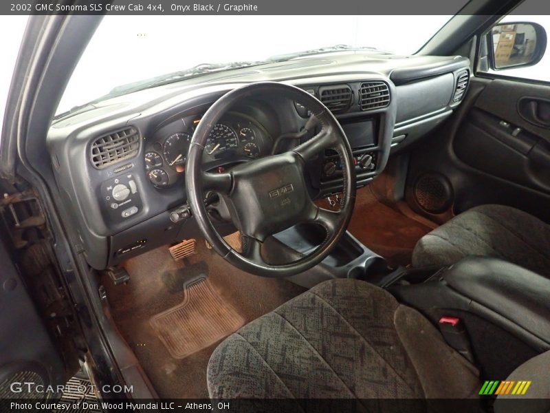 Onyx Black / Graphite 2002 GMC Sonoma SLS Crew Cab 4x4