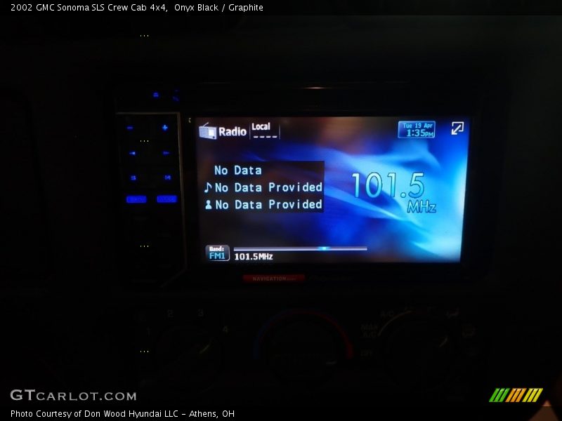 Onyx Black / Graphite 2002 GMC Sonoma SLS Crew Cab 4x4