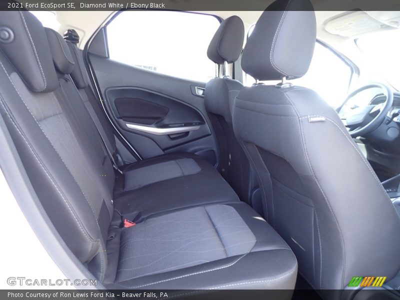 Diamond White / Ebony Black 2021 Ford EcoSport SE