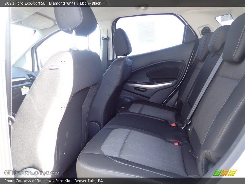 Diamond White / Ebony Black 2021 Ford EcoSport SE