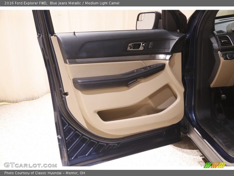 Blue Jeans Metallic / Medium Light Camel 2016 Ford Explorer FWD