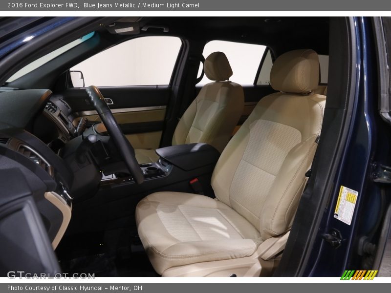 Blue Jeans Metallic / Medium Light Camel 2016 Ford Explorer FWD