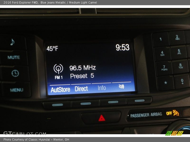 Blue Jeans Metallic / Medium Light Camel 2016 Ford Explorer FWD