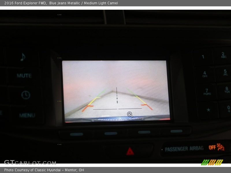 Blue Jeans Metallic / Medium Light Camel 2016 Ford Explorer FWD