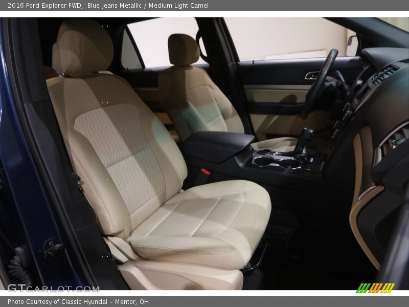 Blue Jeans Metallic / Medium Light Camel 2016 Ford Explorer FWD