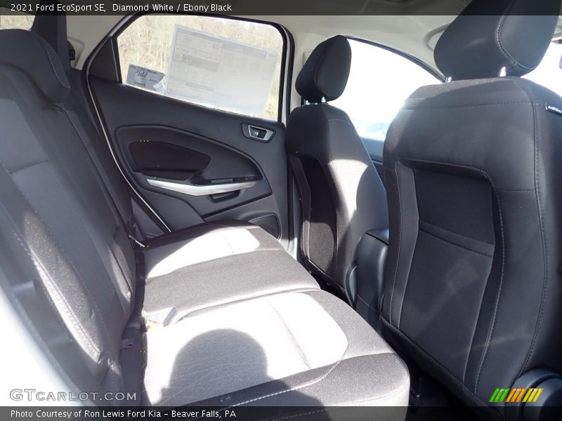 Diamond White / Ebony Black 2021 Ford EcoSport SE