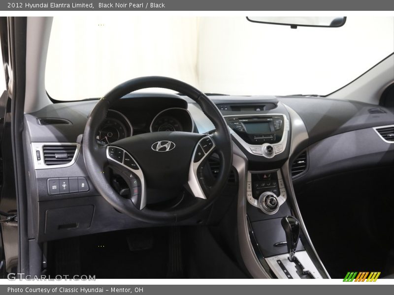 Black Noir Pearl / Black 2012 Hyundai Elantra Limited