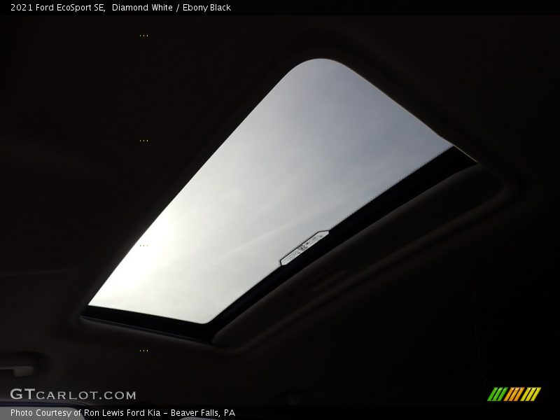 Diamond White / Ebony Black 2021 Ford EcoSport SE