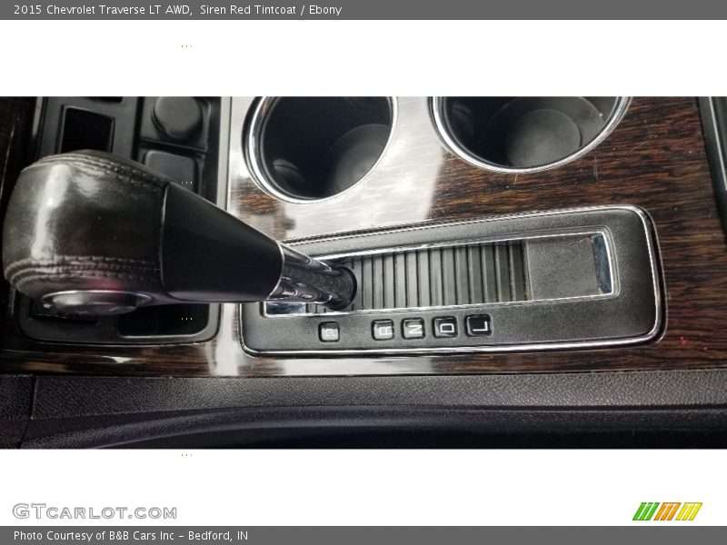 Siren Red Tintcoat / Ebony 2015 Chevrolet Traverse LT AWD